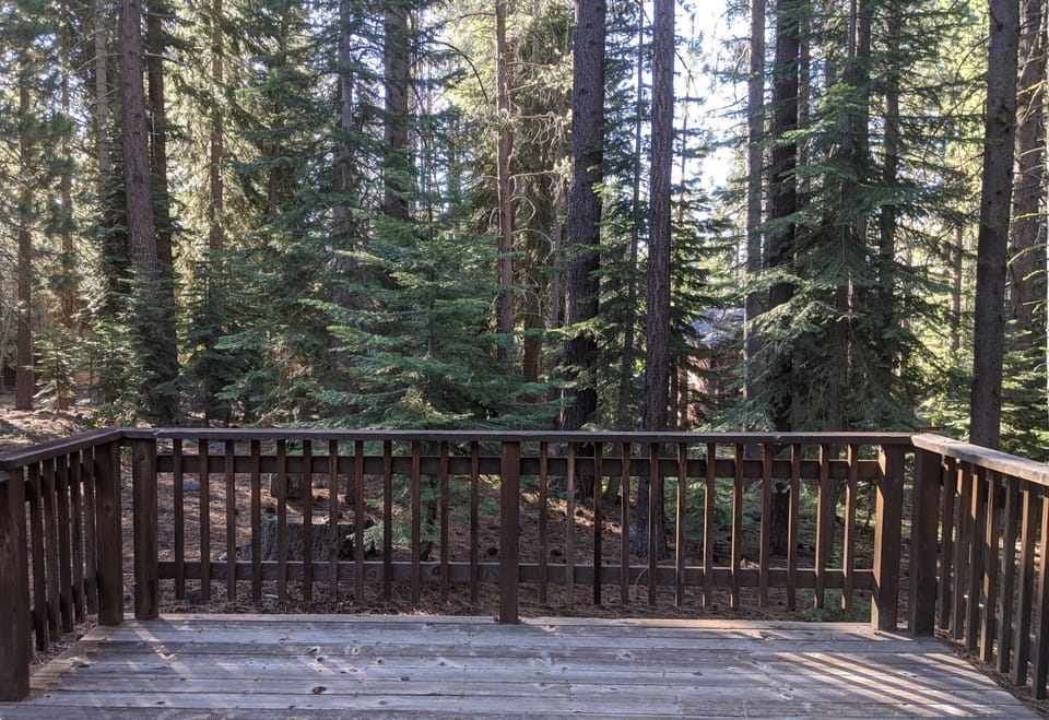 View from deck