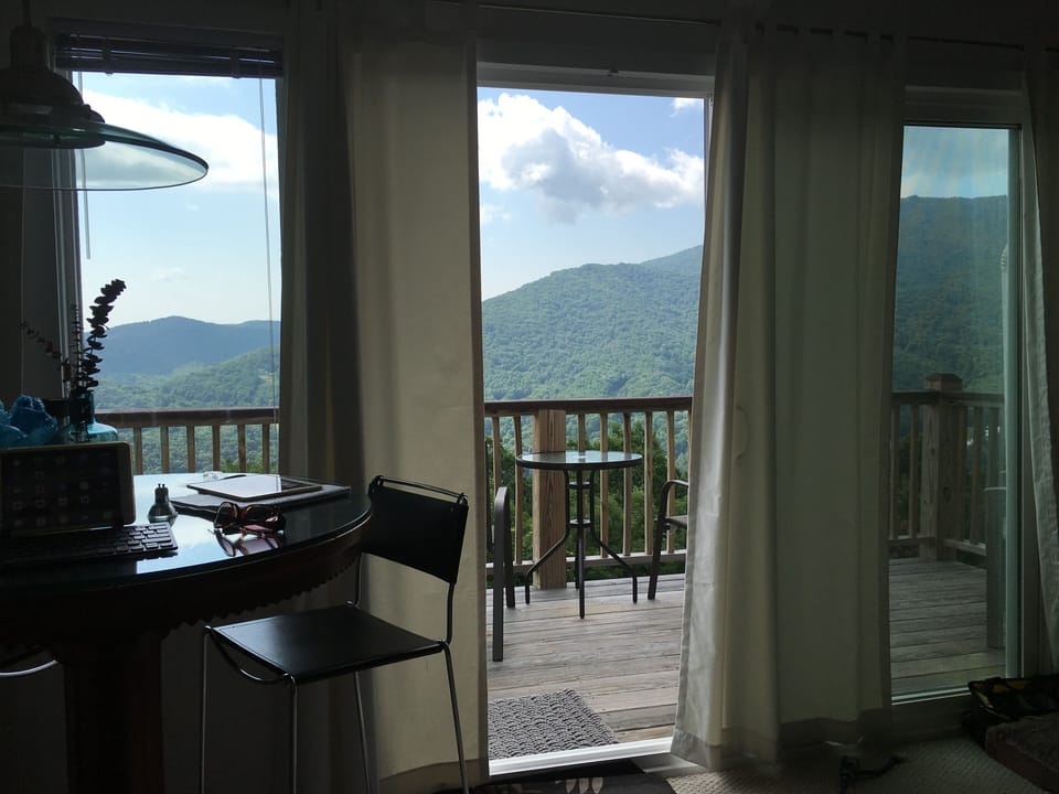 Enjoy spectacular views from inside or on the balcony.