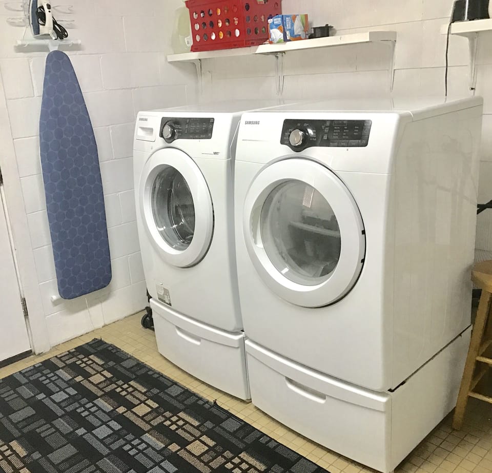 Laundry room shared w/ main home