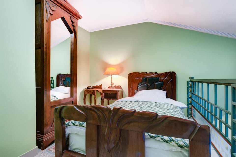 There is a Single Bed Upstairs for Sleeping Purposes. 