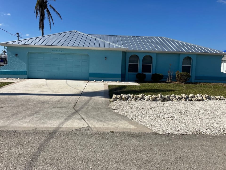 New metal roof. 