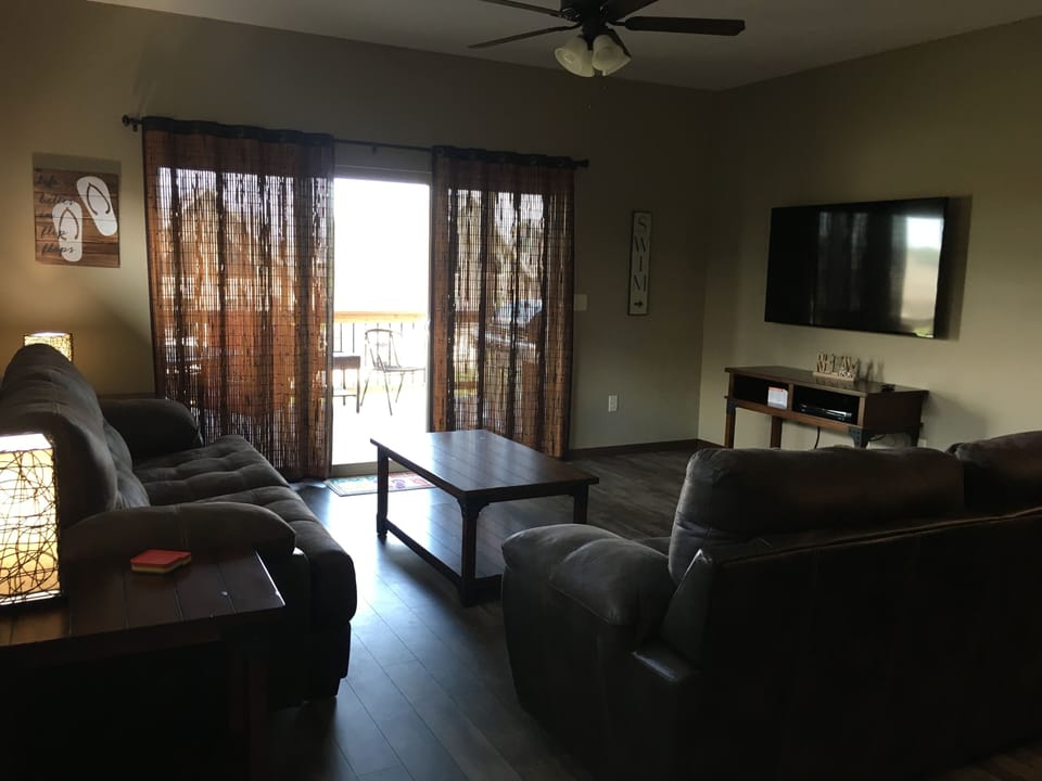 Comfortable living room with flat screen TV