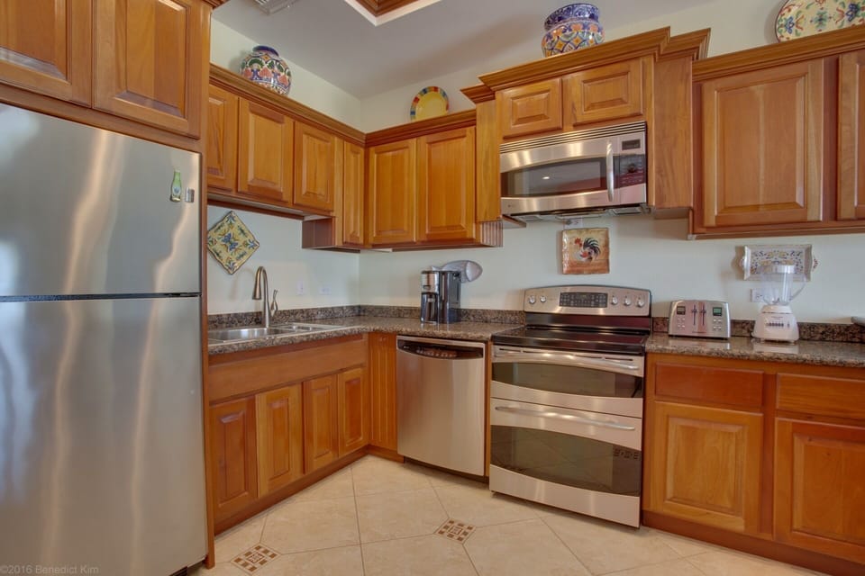 Gourmet kitchen...which all the gadgets.