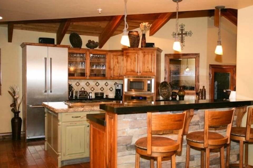 Kitchen view from dining