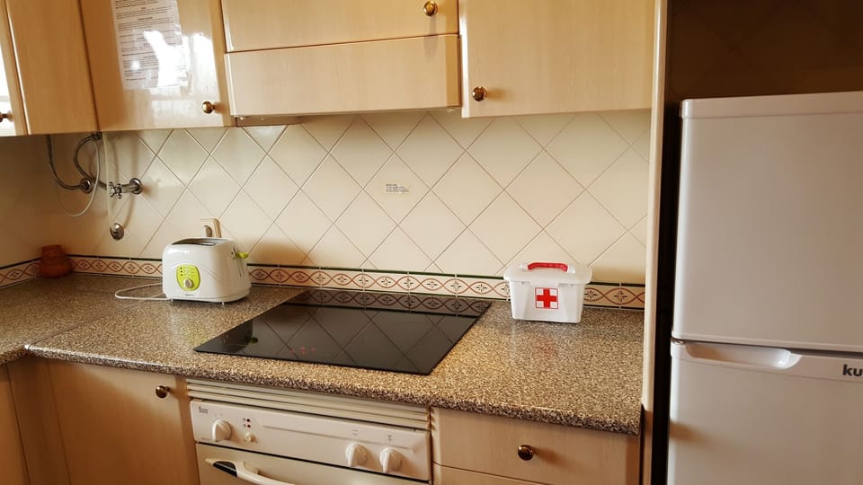 Kitchen, hob, oven & fridge freezer