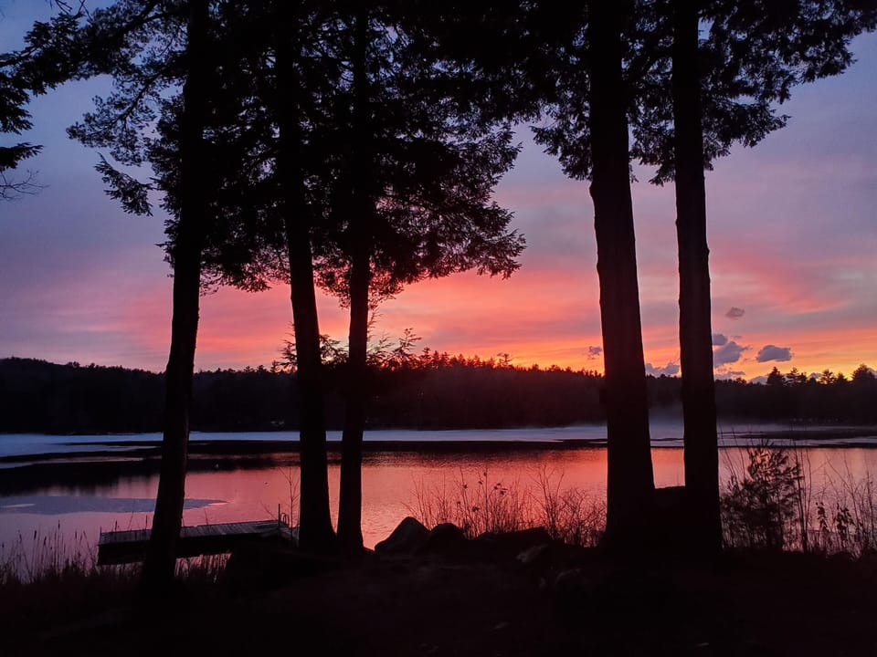 We are western facing so you can enjoy breathtaking sunsets in the cove