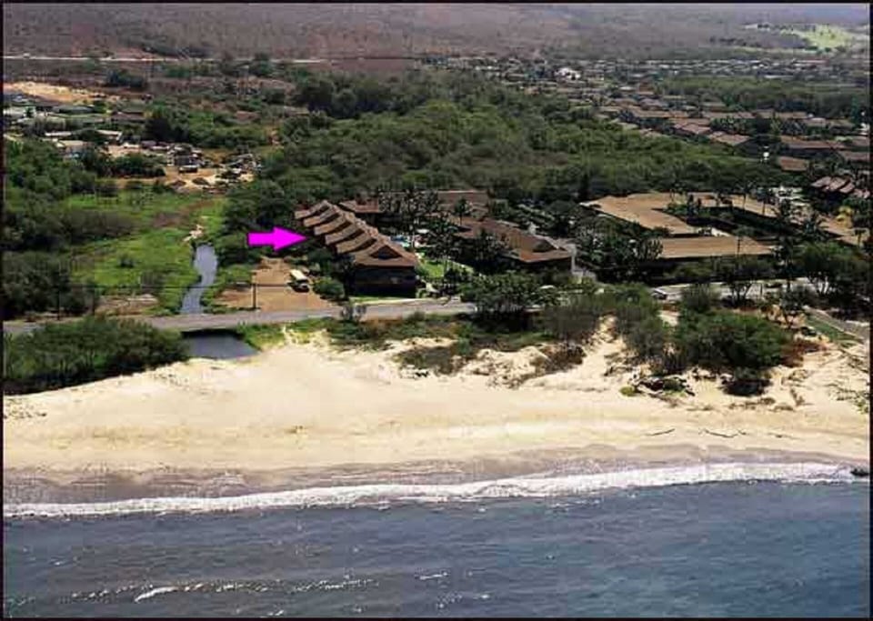 Kihei Bay Vista;  small 2 story complex in N. Kihei across from white sand beach