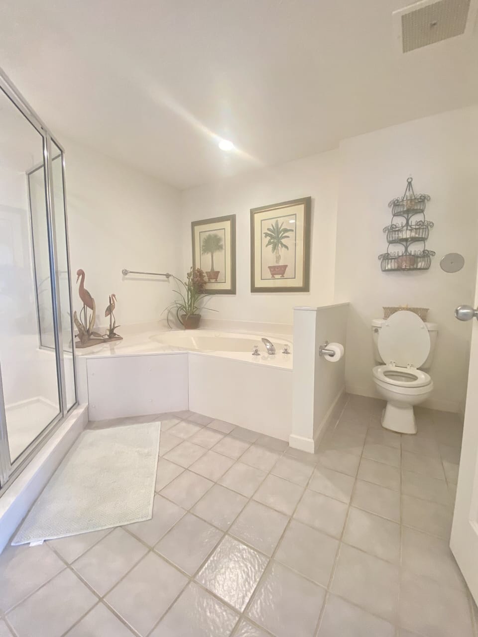 Master Bathroom with garden tub and large shower