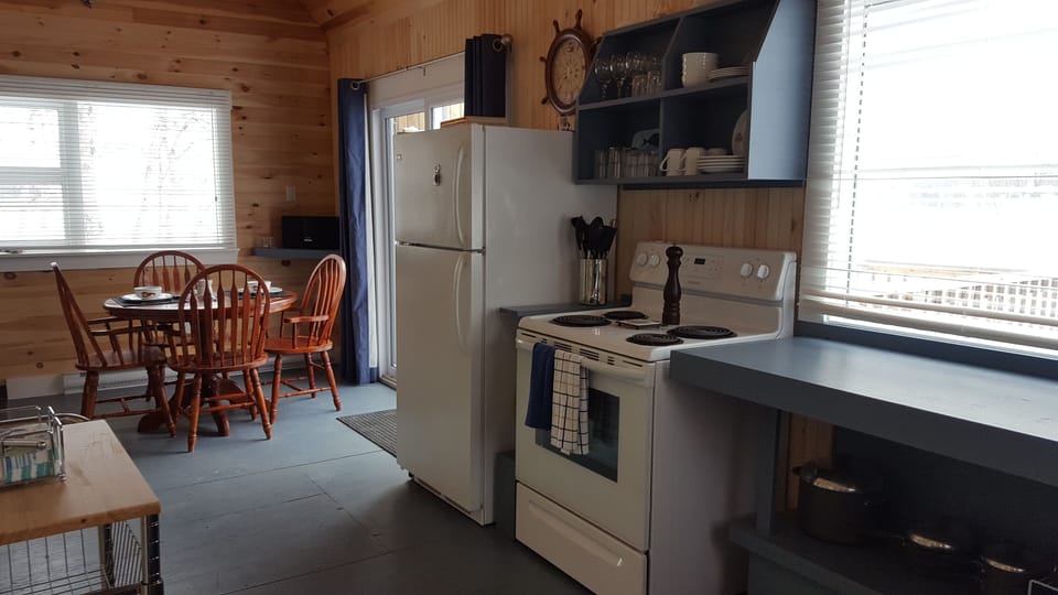 kitchen and dining area