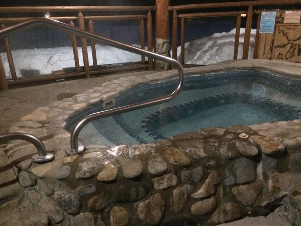 Centrally located hot tub