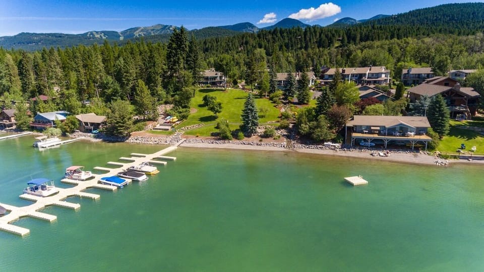 Mountain Harbor on Whitefish Lake has rentable boat slips