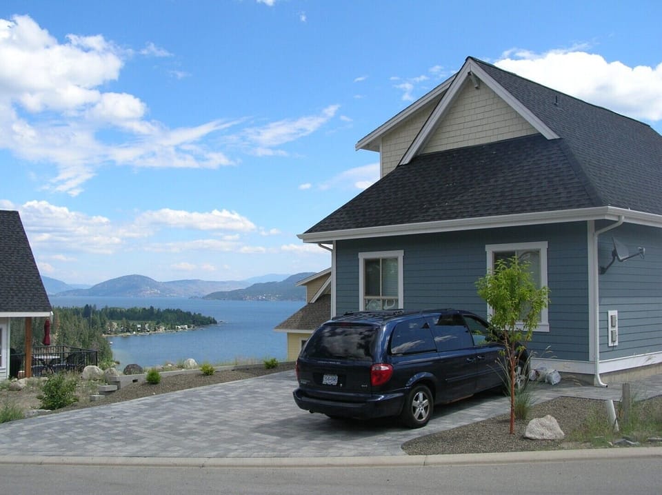Back View of Cottage with Driveway