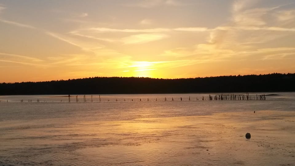 Sunset over Atkins Bay