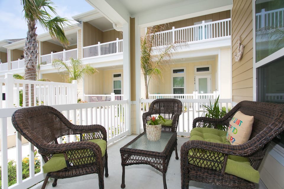 Private patio area