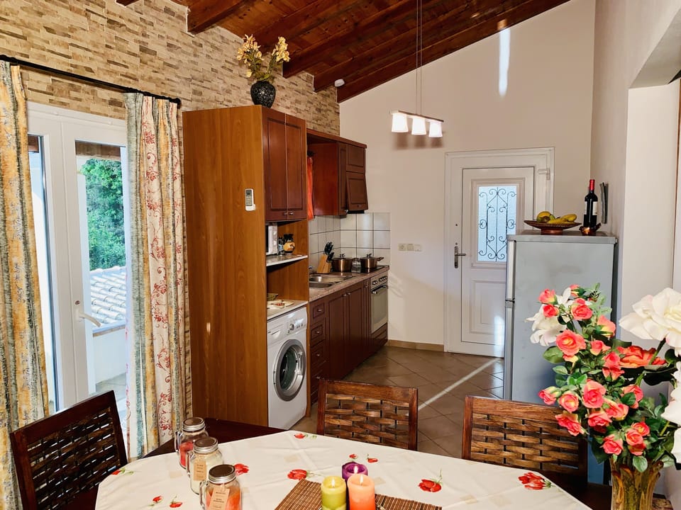 The kitchen. 