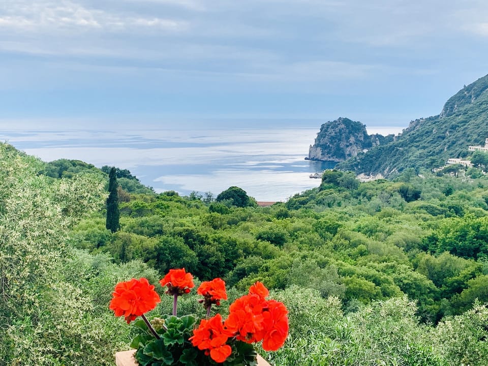 Ermones Villas stunning view. 