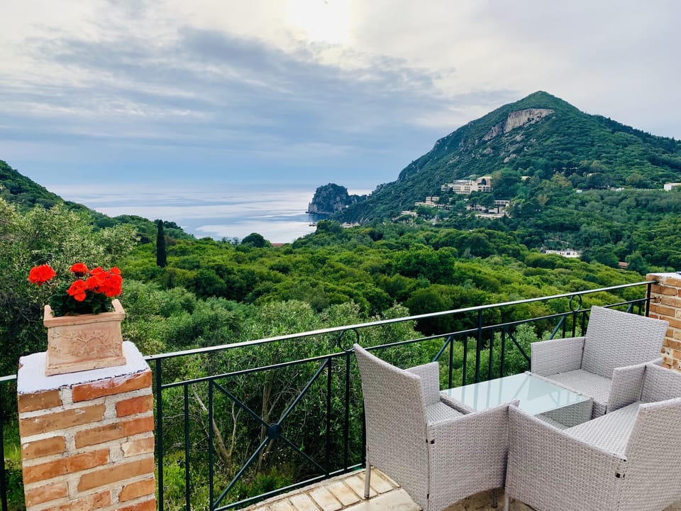 Ermones Villas stunning view. 
