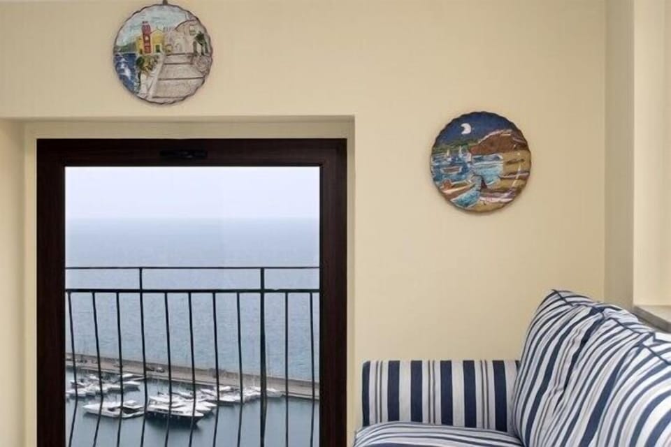 View throught the window of the Stella apartment.