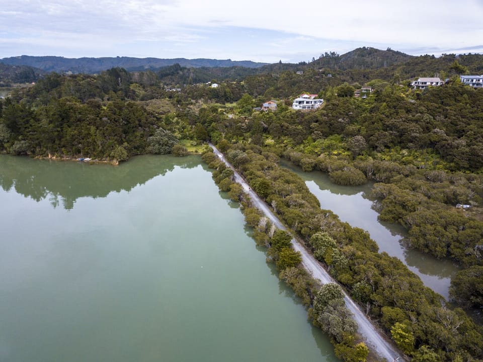 Start of twin coast cycleway from Opua