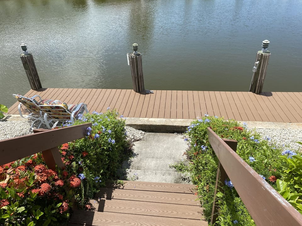 Stairs to the dock
