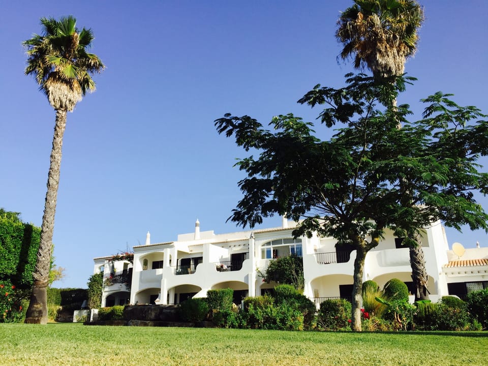 Close up of the apartment from the garden