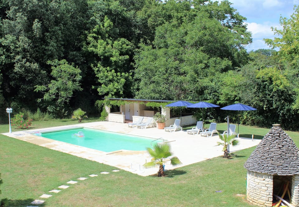 The pool and pool bar
