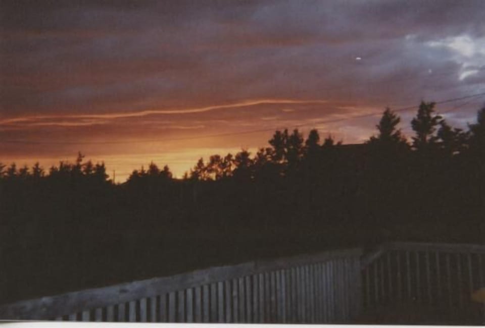 Sunset from the deck