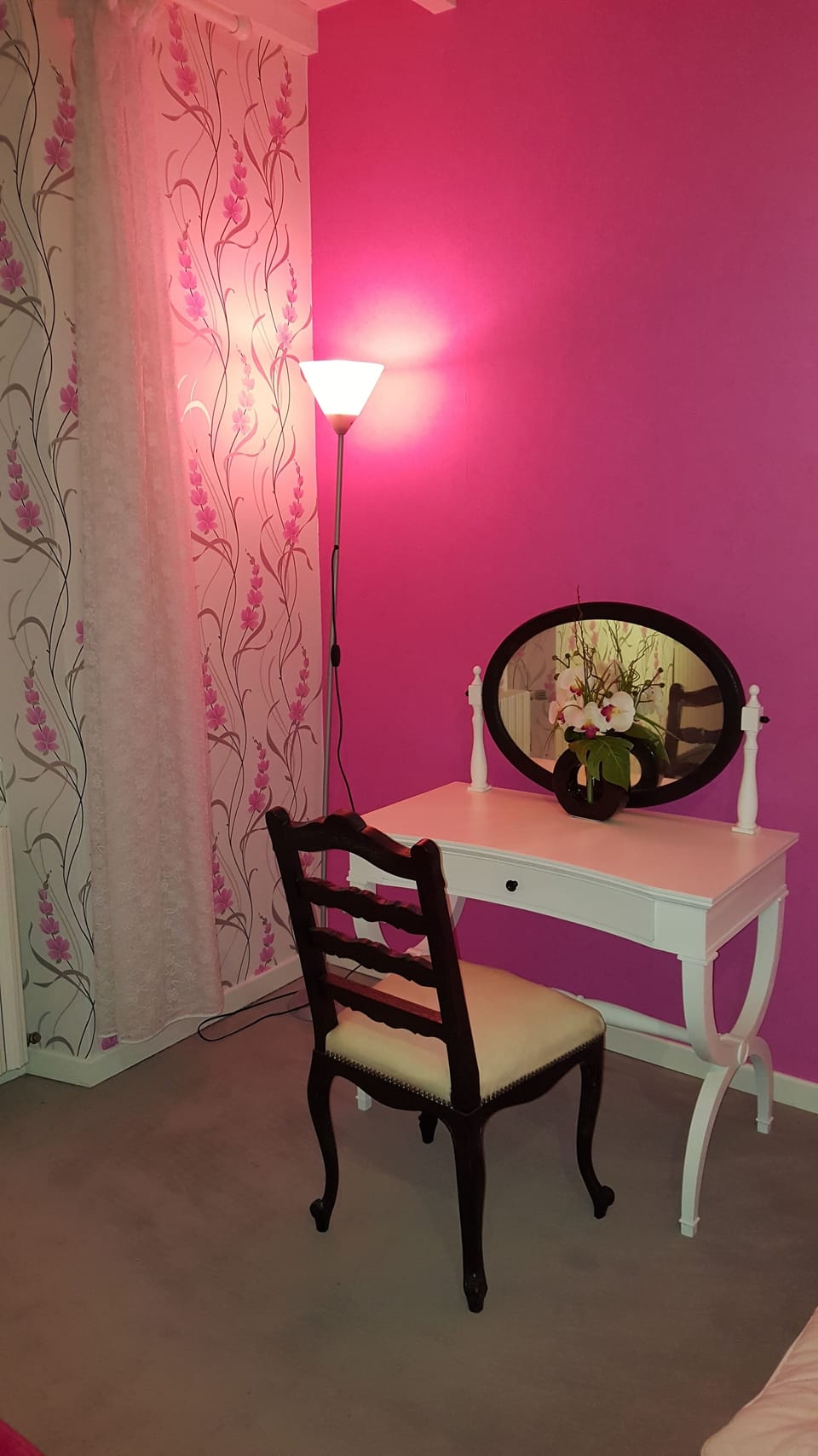 Barbie's dressing table; a refurbished original 1920s piece of furniture