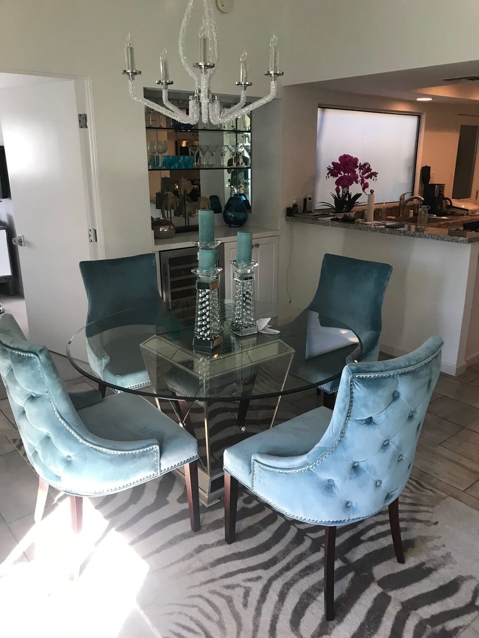 Chic dining area