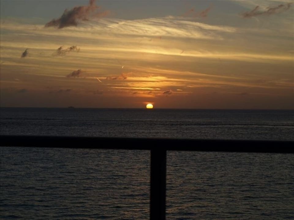 Every evening we gaze at the sun...