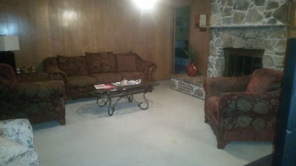 This is the Den which has a gas fireplace.