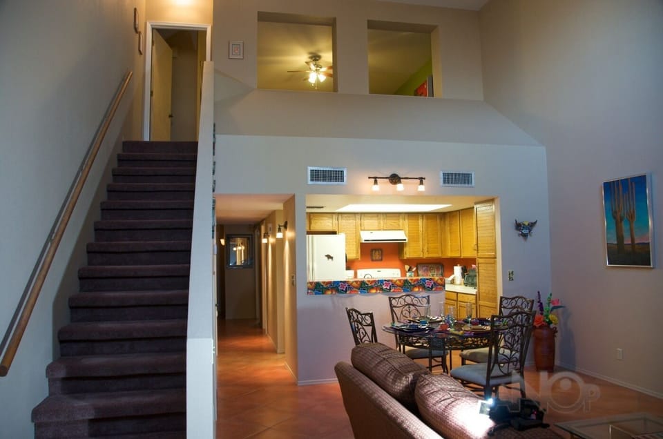 Full view of the LR into the upstairs.