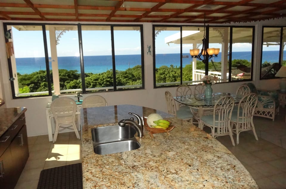 Not a bad view to look at while preparing a meal!
