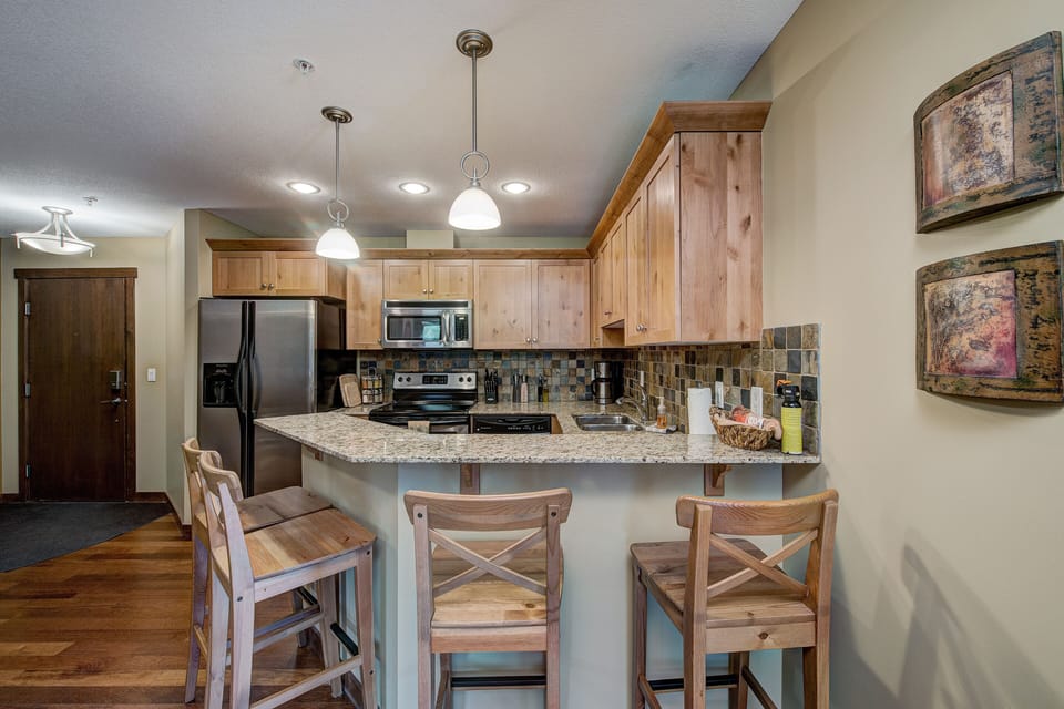 Enjoy the company of family & friends at your own breakfast and wine bar