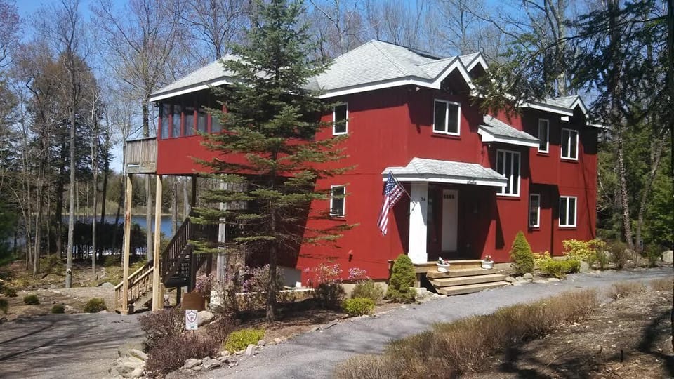 Lake Front View from the Tree Tops in Lake Naomi Community PA