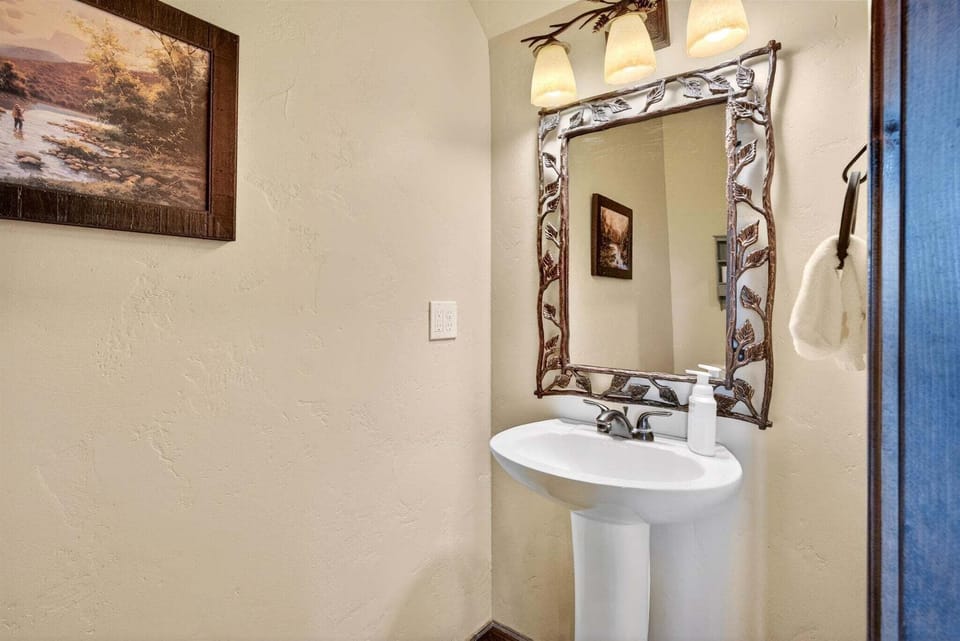 Half bathroom in main level hallway