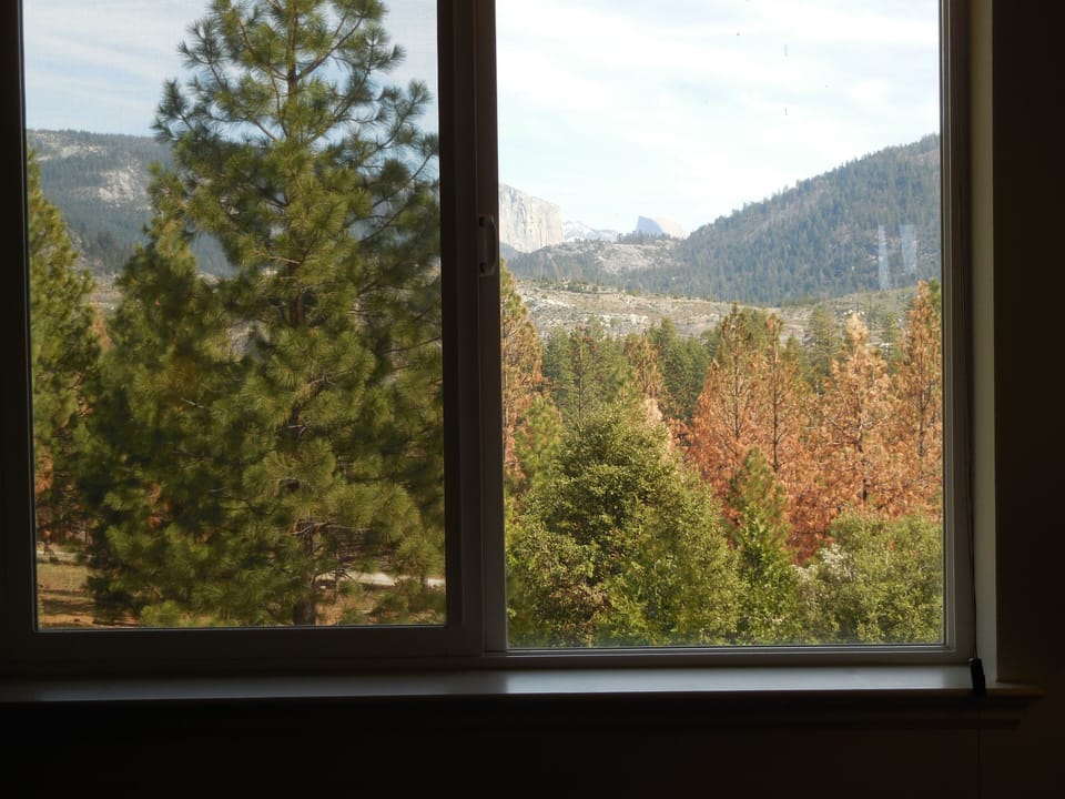 View of Half Dome and El Capitan from master suite