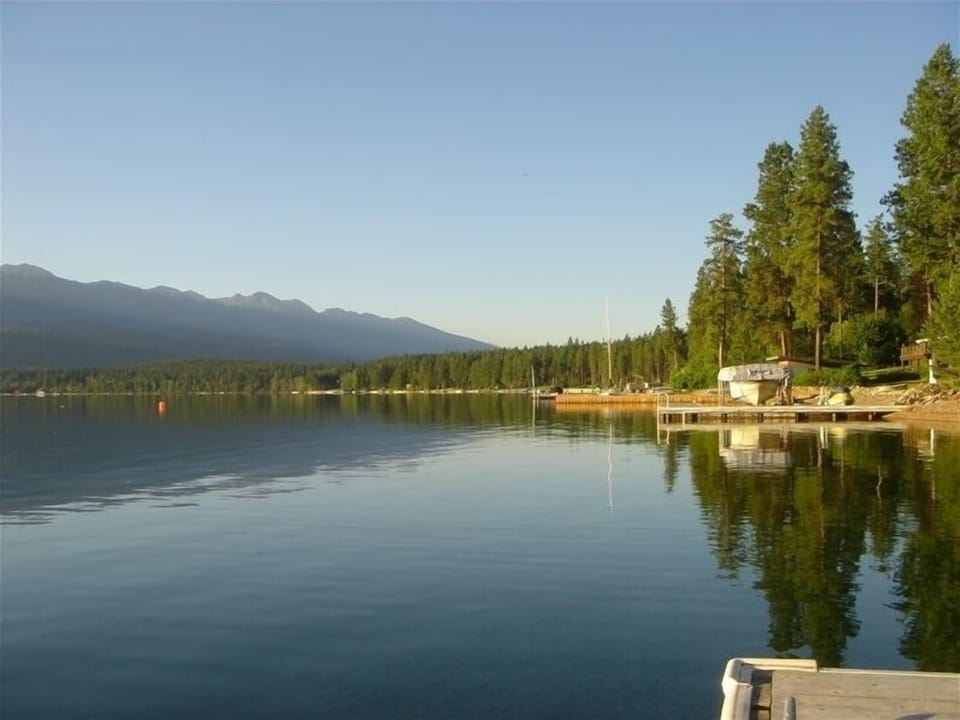 Looking south from dock on Skidoo Bay, Flathead Lake