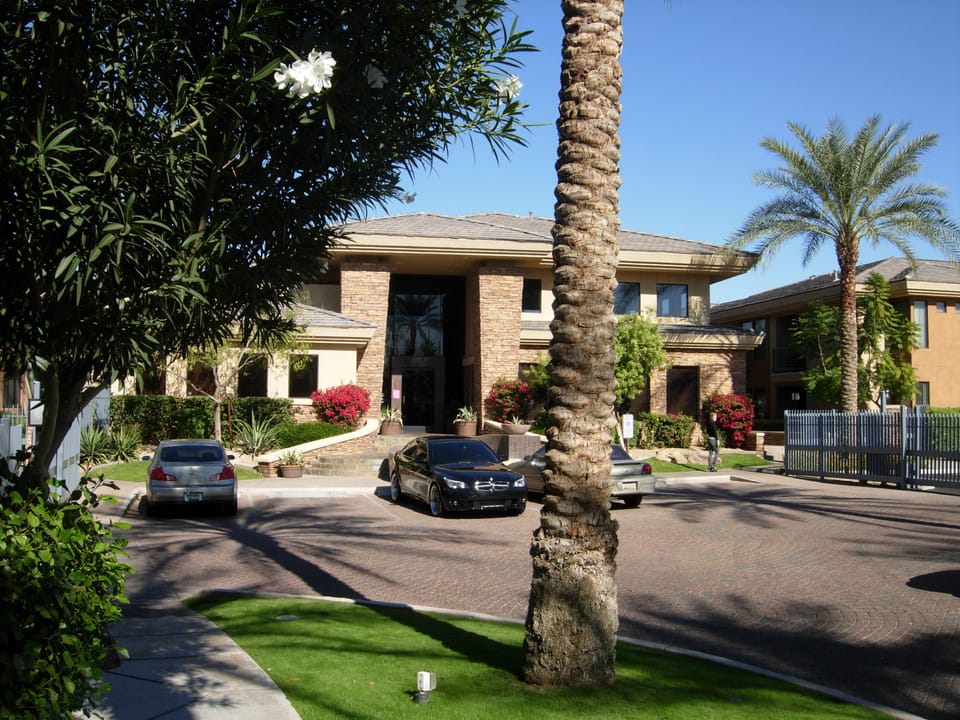 Front entrance to complex