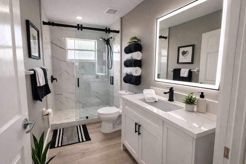 Newly Remodeled Guest Bathroom