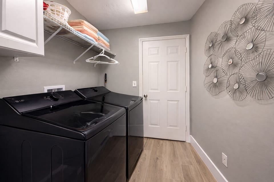 Modern Washer and Dryer