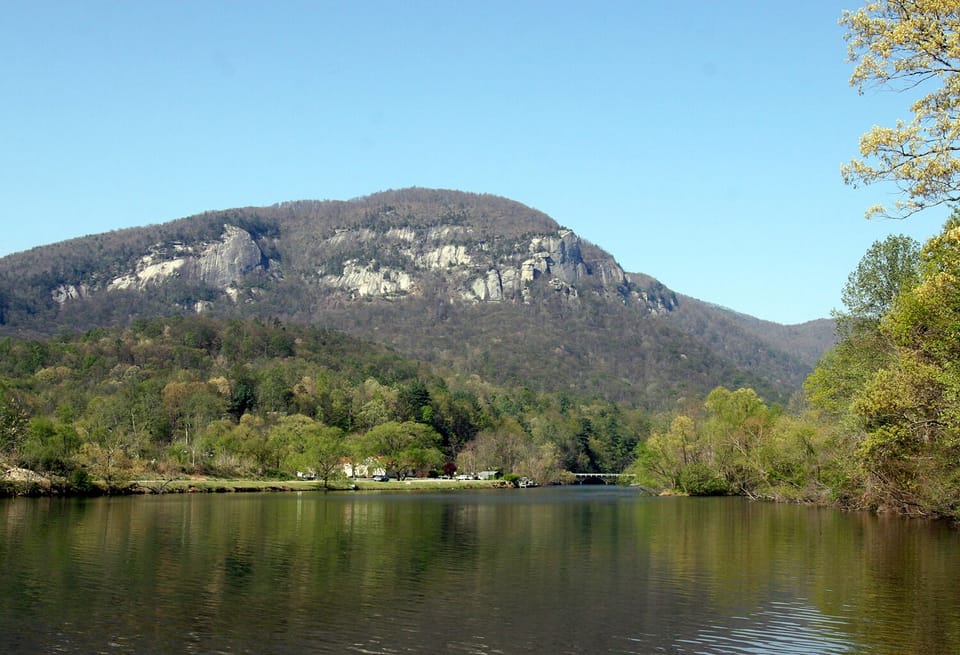 View from our dock at Lake Lure