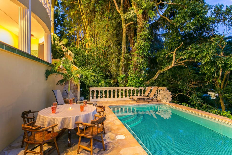 Pool at night