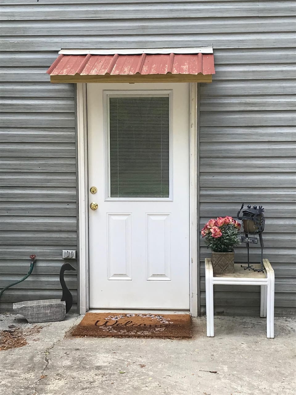 Private entrance.
