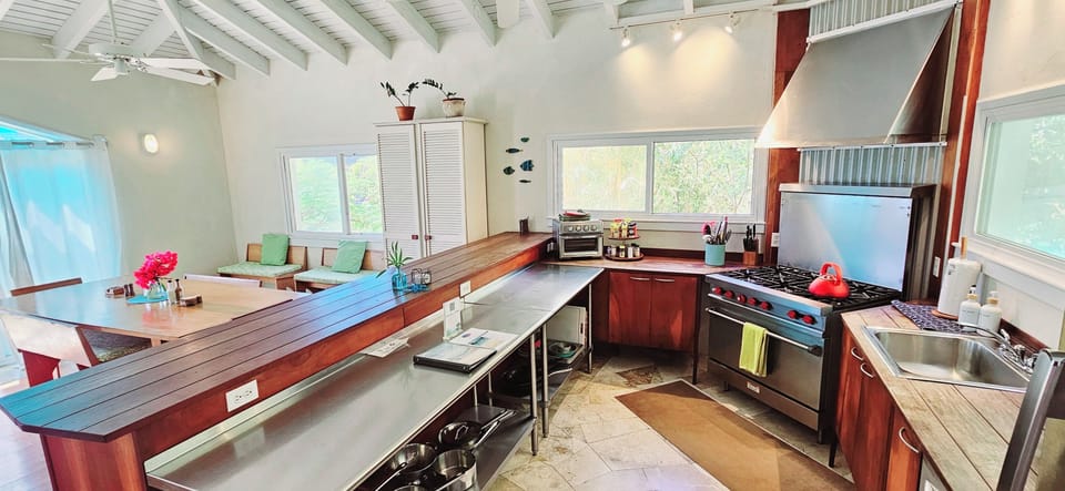 Kitchen outfitted with industrial equipment
