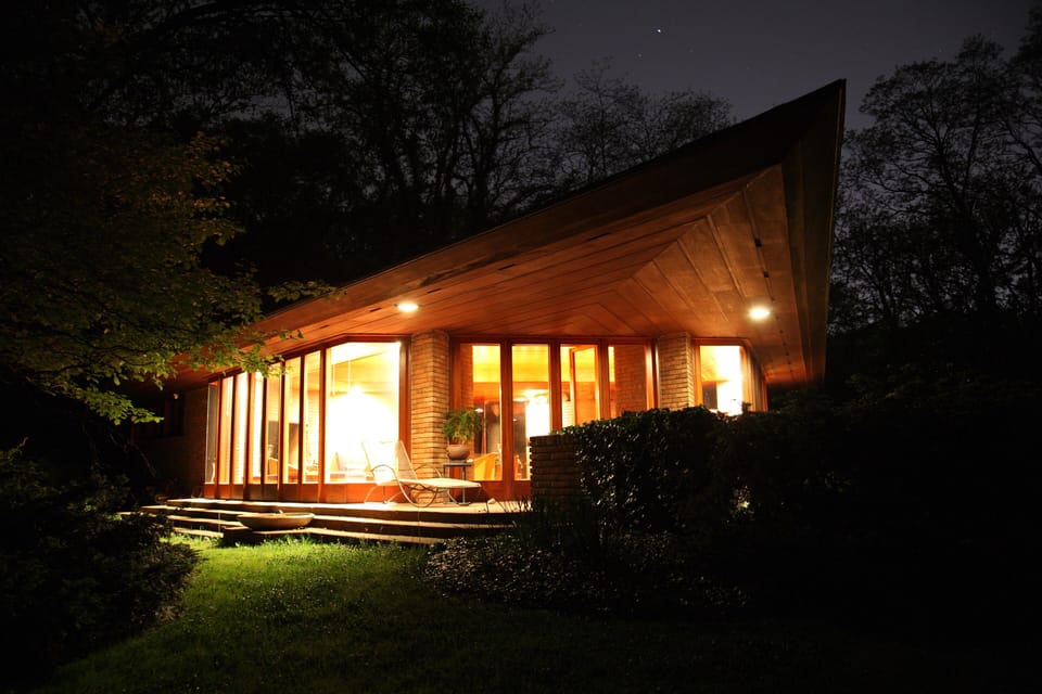 Night view from the Garden