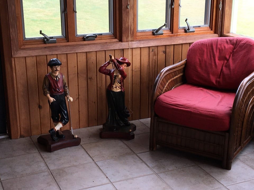 Golf themed 3 season porch of course!