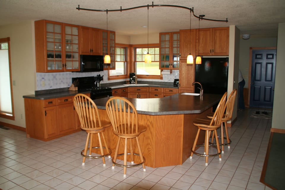 Kitchen with island seating