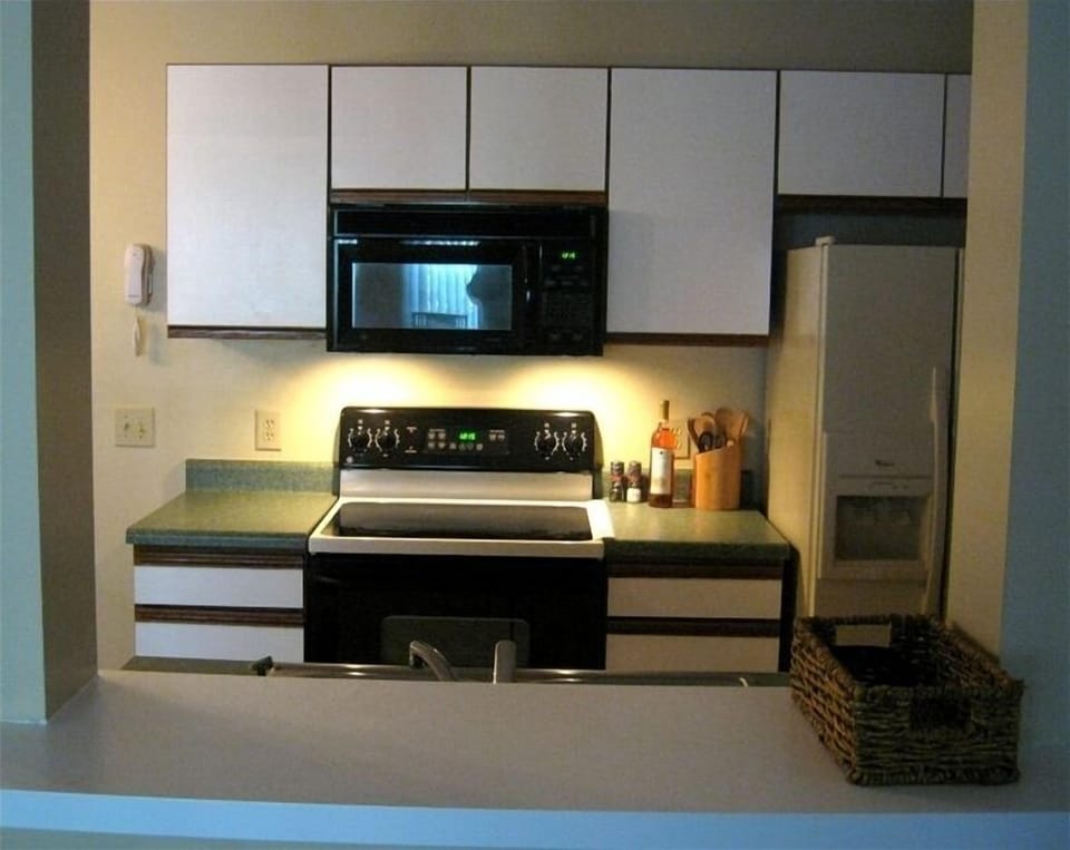 Fully stocked service galley Kitchen
