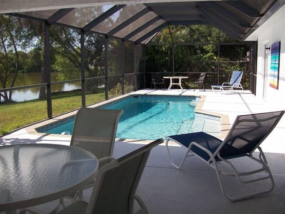 Lanai and solar heated pool